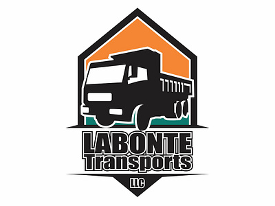 LABONTE TRANPORT LOGO graphic design logo