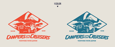 Visual Identity for Campers on Cruisers 4x4 brand identity brand identity design branding camping car rental cruiser cruisers graphic design logo logo design off road visual identity visual identity design