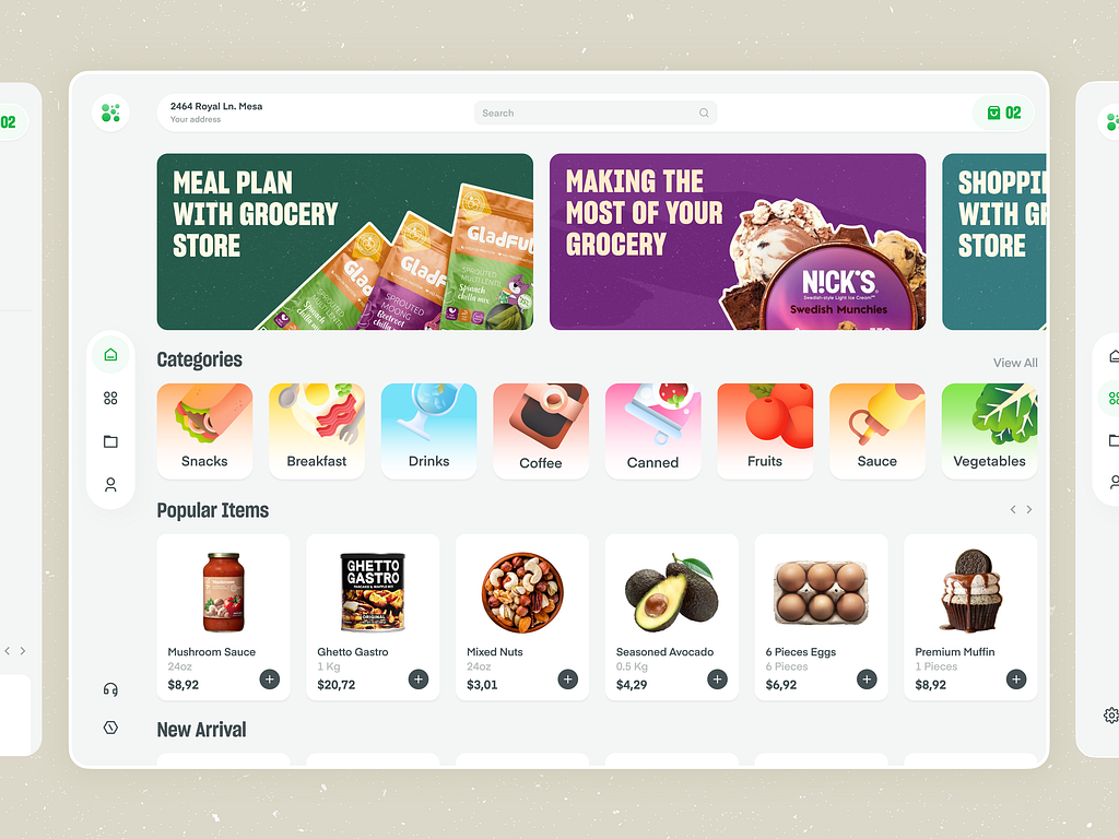 Grocery Web App Design by Orix Creative on Dribbble