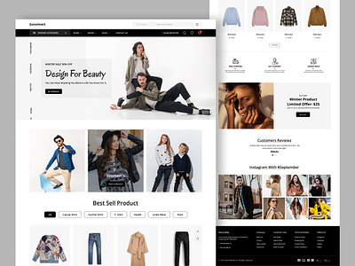 Ecommerce Fashion Website Design branding design ecommerce fashion graphic design onlineshop onlineshopping onlinestore shopping style ui uidesign webdesign webdesigner website websitedesign