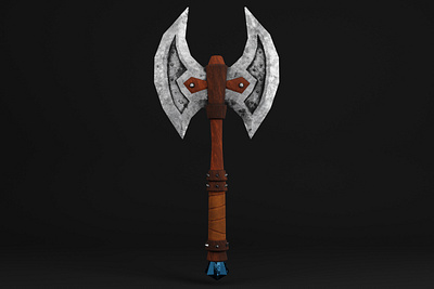 FREE Vikings Axe 3D model 3d axe 3d design 3d modell axe blender design vikings axe