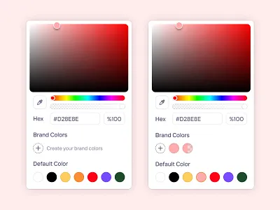 Color picker brand color color color picker color wheel colors create dashboard default color design interface light light mode picker product design saas ui ui design web web design