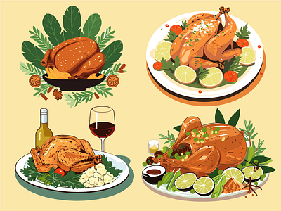 Thanksgiving Tradition - Roast Turkey Centerpiece family gatherings festive traditions gratitude and togetherness holiday celebrations holiday tradition roast turkey seasonal artwork seasonal illustration thanksgiving day thanksgiving dinner thanksgiving feast thanksgiving icon thanksgiving meal thanksgiving mood turkey centerpiece
