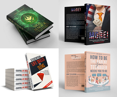 Book Cover Folio 14 adobe photoshop amazon book cover author best seller book book bundle book cover book publisher business book cover art graphics design kdp book magic book magical money book more money parenting book cover parenting teen teen book teens life skills writer