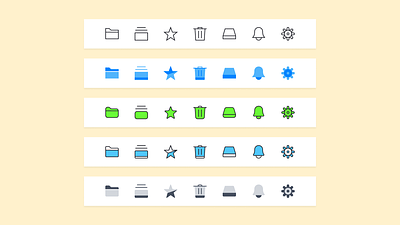 Icon styles for user interface designer bold colorful design duo fill free icon icons line stroke style svg ui