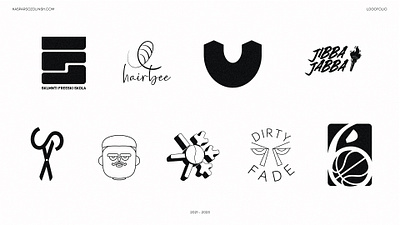 LOGOFOLIO 2021 – 2023 2023 barbershop concept logo logofolio logos marks skiing