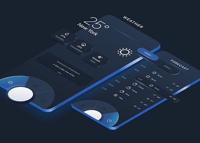 Weather App 3d design figma graphic design ui weather