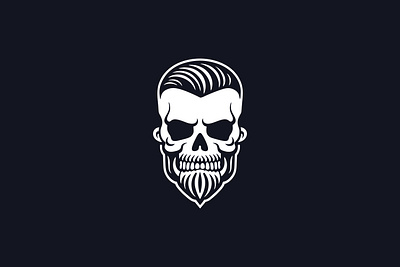 skull man logo branding graphic design logo