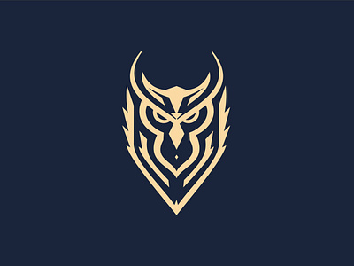 Owl Shield Logo branding graphic design logo