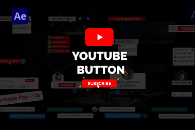 Youtube Button animation motion graphics