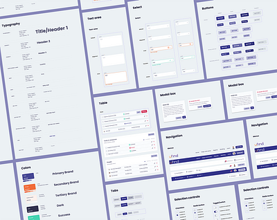 Design system for a web app design system ui ux