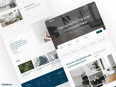 Bitbeds booking travel agency ui ux website