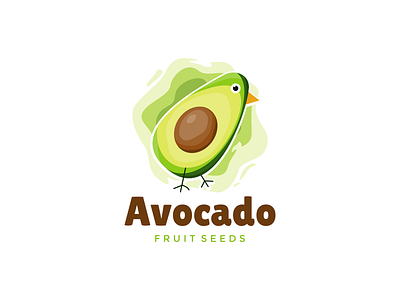 Avocado Fruit Logo Vector Template Design avocado branding chicks design graphic design illustration logo logos seed vector