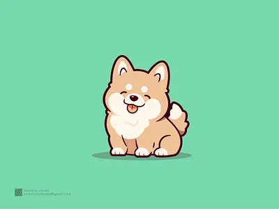 Kawaii Dog animal cute dog dog illustration illustration inspiration inu