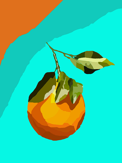 Orange bright citrus colourful digital art digital illustration illustration orange pop