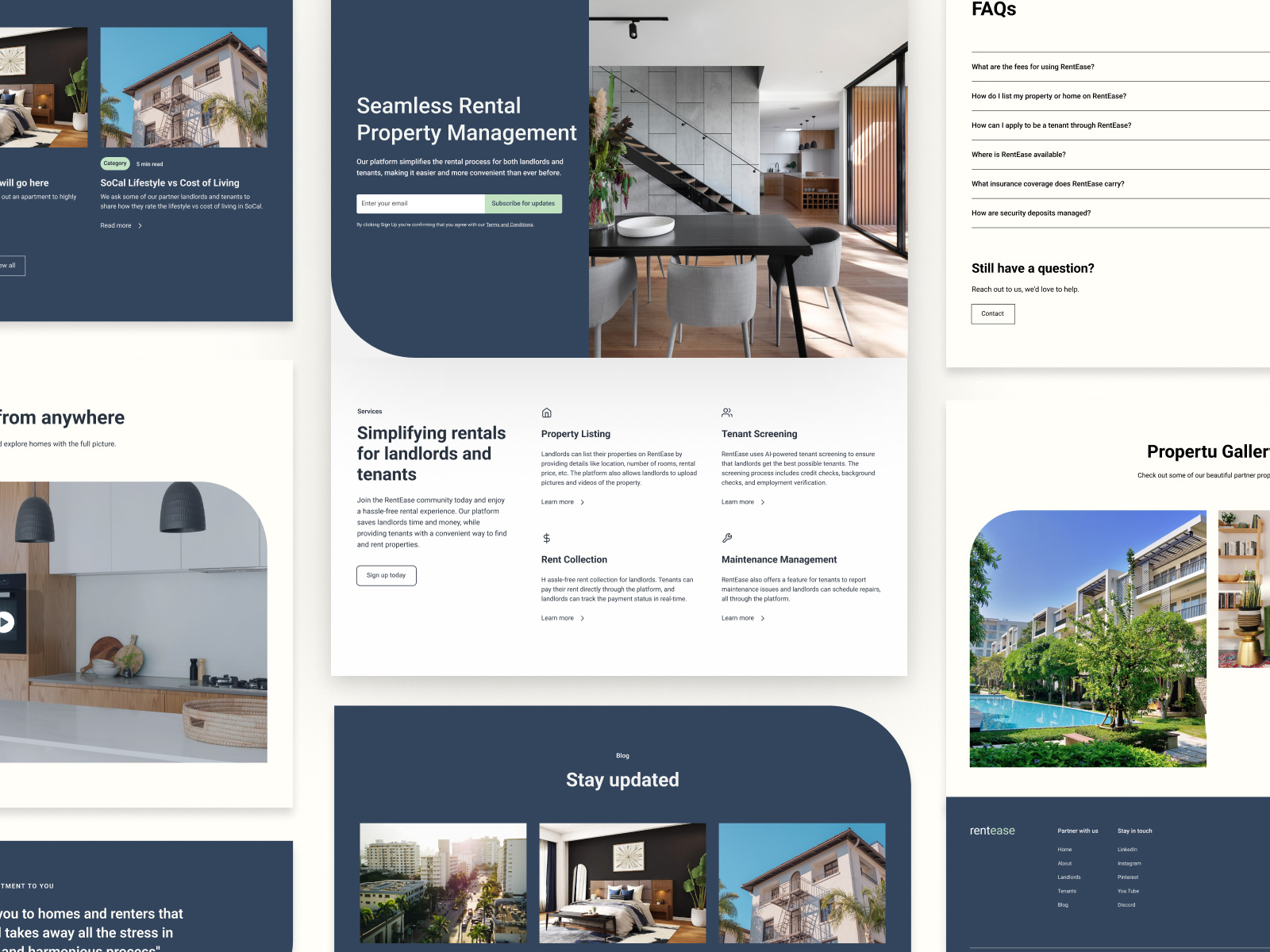 PropTech Startup Website Design by Inga Café-Ruoff on Dribbble