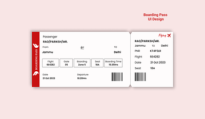Boarding Pass boardingpass dailyui design figma interface productdesigner ui uiux userexperience userinterface