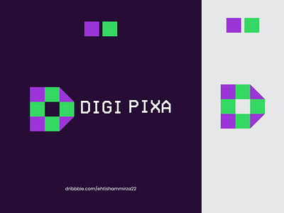 D logo branding d d logo design graphic design illustration logo logo design logo designing minimal design pixel logo pixelated logo vector vector logo