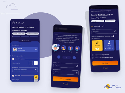 Ticket sale - PKP.appka android aolication app branding design graphic design illustration interface ios logo ticket sale aplication ticket sale app trains app travels app ui ux