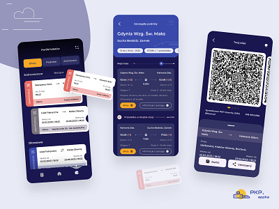 Ticket wallet - PKP.appka android app app design application branding design illustration interface ios mobile mobile app mobile ui pkp ticket wallet ticket wallet app travel user experience user interface vector wallet