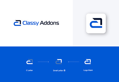 CA Letter Modern Logo Design logoroom tech