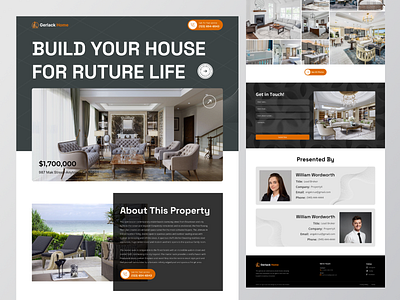 Single Property Website creative design dashboard marketplace minimal minimalistic modern website property property sell property website real estate real estate website rent home sell home single property page ui design ui ux ui ux design ux design web design website