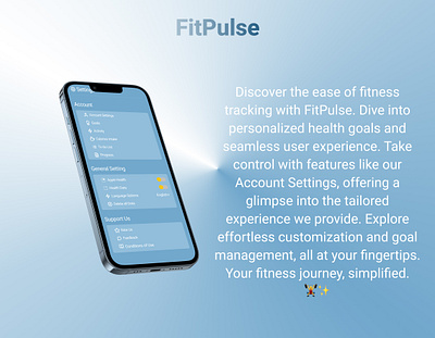 FitPulse app design figma fitness tracking ui