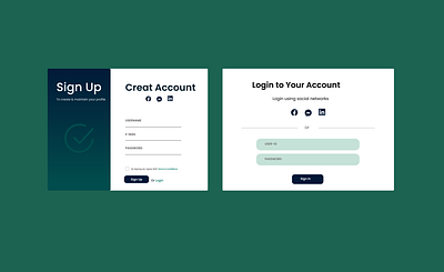 Login Sign-UP UI Design graphic design layout login sign up ui