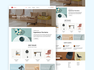 Furniture Company Website Design design ecommerce figma furniture homedecor interior interior design marketplace online store shop store ui ux web web design website website design