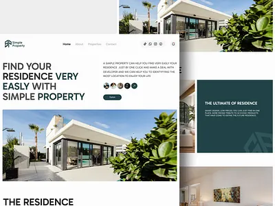 Simple Property branding concept decor design e commerce inspiration interior modern new trend popular property real estate realestate realtor simple ui web web property web realestate webdesign