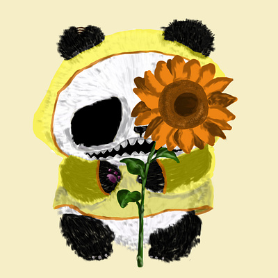Panda bear audiences digital art illustration panda panda bear photoshop tim burton