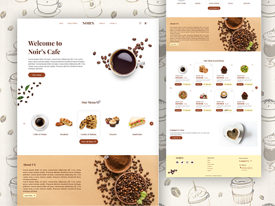 Coffee Shop Landing Page UI UX Design bakery bakery store cafe cafe landing page design cafe website design coffee coffee shop design coffee shop landing page ui ux coffee shop website design online bakery online shopping restaurant website ui ux design ui ui ux ui ux case study ui ux design ux web ui ux