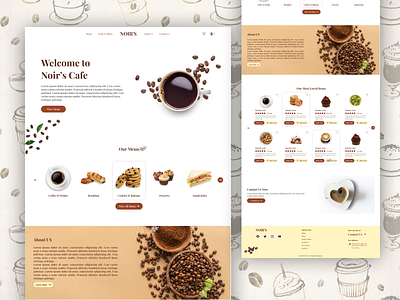 Coffee Shop Landing Page UI UX designs, themes, templates and ...
