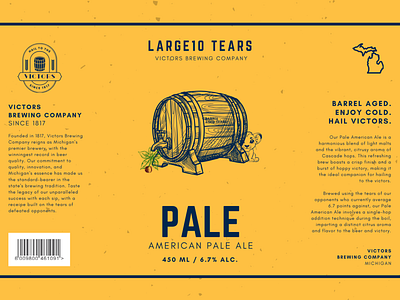 Large10 Tears Pale Ale beer beer can beer can label beer can logo beer can mockup beer company logo beer label beer logo beer tears branding brewery logo brewing company college football craft beer craft beer can logo craft beer logo hail hail to the victors michigan print design