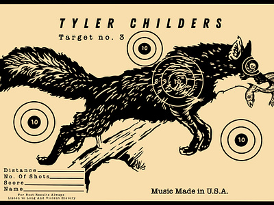 Tyler Childers- target 3 illustration shooting target