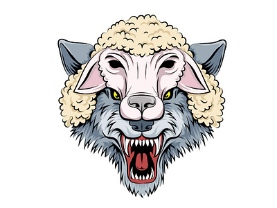 WOLF IN SHEEP'S CLOTHING illustration