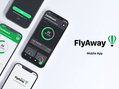 FlyAway app app design figma mobile app quarkpixel