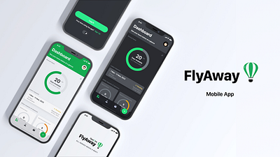 FlyAway app app design figma mobile app quarkpixel