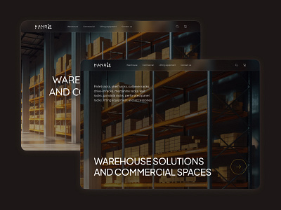 Landing page | Warehouse and commercial solutions branding design landing page minimalism ui ux warehouse
