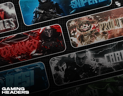 Gaming Headers/Banners by GstaikDesigns banner call of duty design facebook cover free freebie gaming gaming banner gfx graphic design header kick logo picture profile profile picture twitch banner twitter banner youtube youtube banner