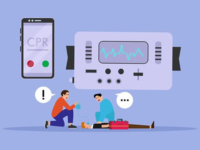 Splash Screens for CPR App adobe xd animation app branding cpr cpr app design figma first aid cpr illustration interaction design medical app motion graphics product design typography ui user experience user flow ux visual design