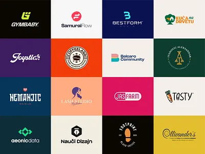 Logofolio vol.2 adobe illustrator badge brand identity branding logo logo design logofolio logowork professional logo wordmark