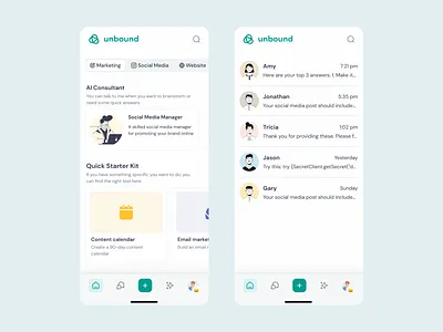 AI SaaS mobile app ai app ariartificial intelligence chat chats clean design ml mobile ui ui design ux ux design