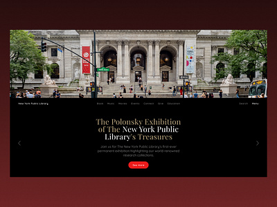 NYPL - Concept library ny ui ux web