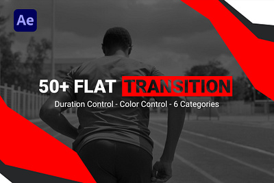 Flat Transition animation graphic design motion graphics