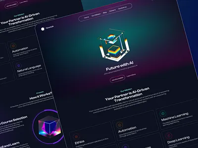 AI Landing Page landing page ui uiux web design