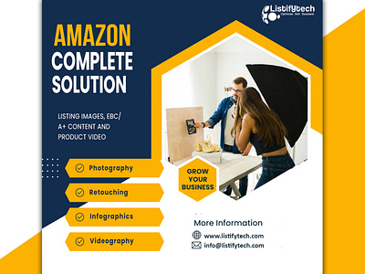Amazon Complete Solution | Listifytech amazon amazon ebc amazon listing images amazon product description design ebc enhance brand content illustration listing images ui