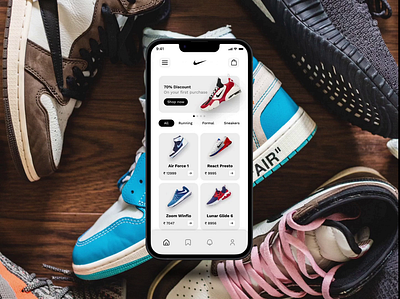 Nike App : Shoes Design and Prototyping app design app mockup design inspiration design process dribbble community interaction design mobile app design nike app prototype prototyping rapid prototyping shoe design shoe prototype ui uidesign uiux design user experience user interface uxdesign uxui