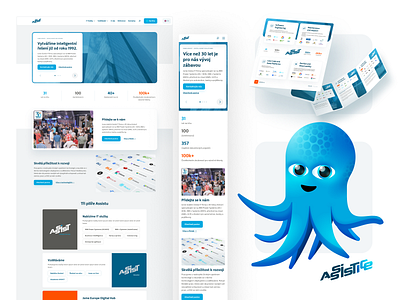 Website Design, Brand Refresh, Mascot Design for ASSIST b2b branding company mascot illustration mascot rebranding web design