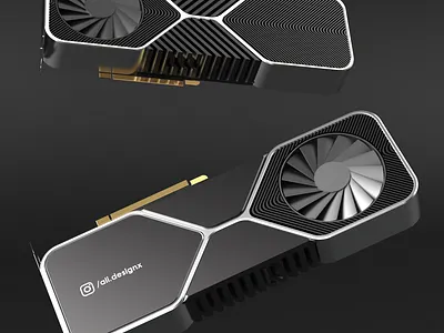 Rendered an RTX Graphics Card. 3d 3dart 3drender blender design keyshot soli